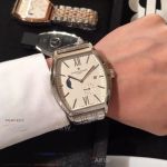 Perfect Replica Vacheron Constantin White Moon-Phase Dial 42mm Watch